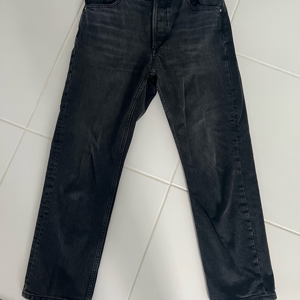 ZARA Grey High Rise Regular Jeans